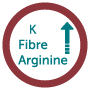 Mayor contenido de K, fibra y arginina