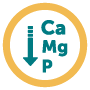 Decreased level of Ca, P and Mg