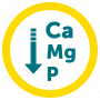 Decreased level of Ca, P and Mg