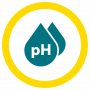 Urine pH in the range 6.3 - 6.5